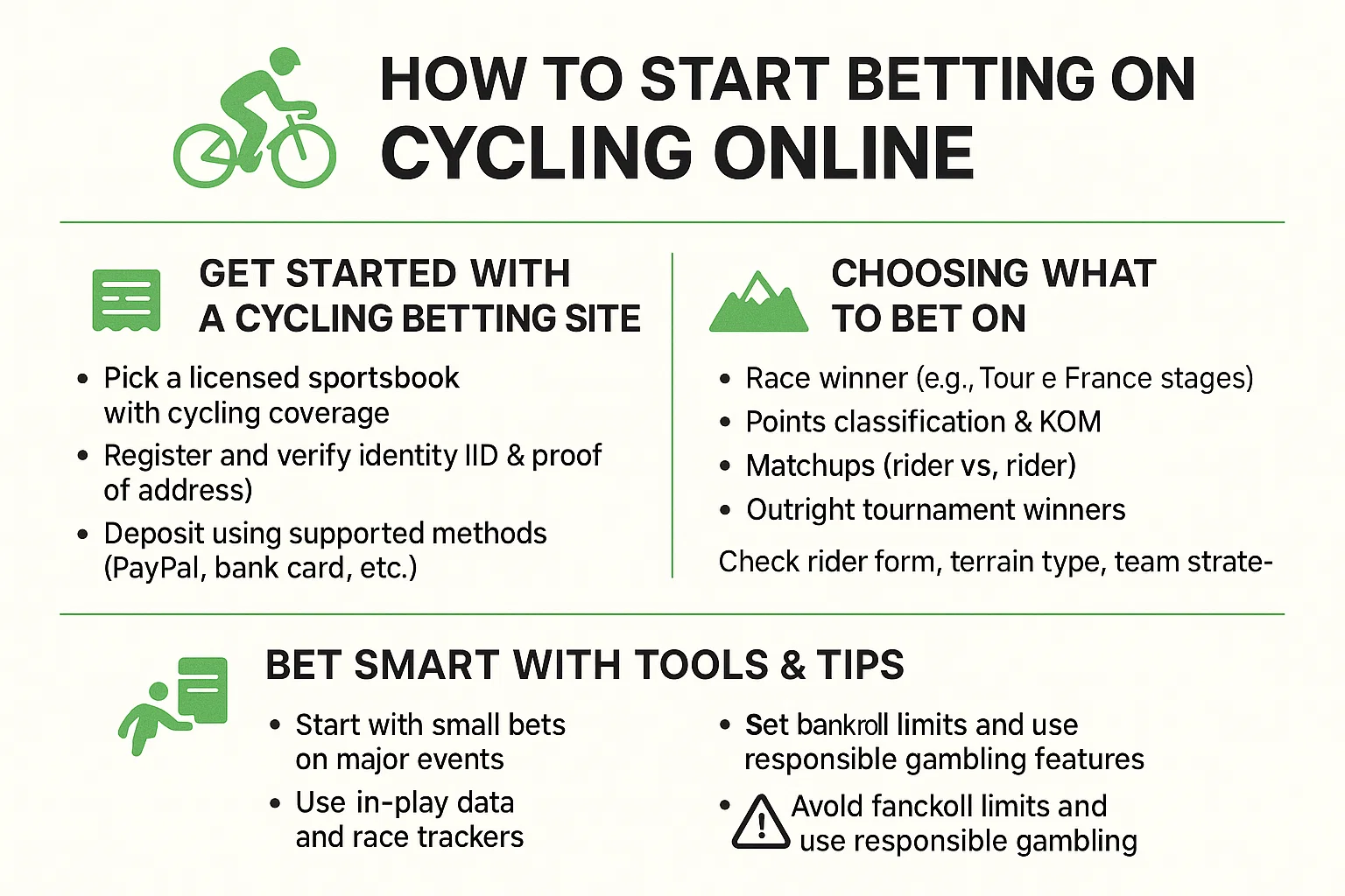 How to Start Betting on Cycling Online
